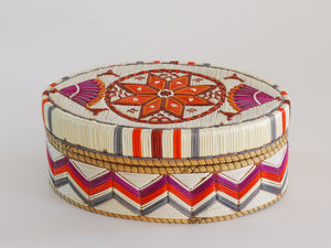 Quill Box with Center Star and Side Fans by Marina Recollet
