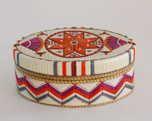 Quill Box with Center Star and Side Fans by Marina Recollet
