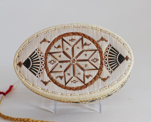 Quill Box with Center Star and Side Fans by Marina Recollet