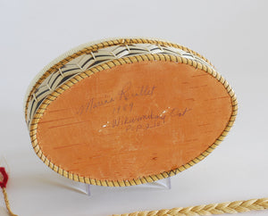 Quill Box with Center Star and Side Fans by Marina Recollet