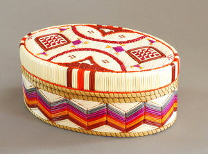 Quill Box with "Diamond" Shapes and Accents by Marina Recollet