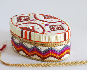 Quill Box with "Diamond" Shapes and Accents by Marina Recollet