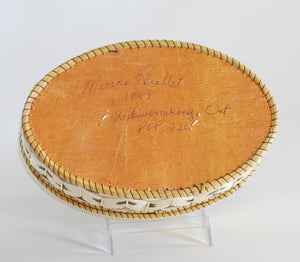 Quill Box with Rosettes and Geometrics in Natural Colors by Marina Recollet