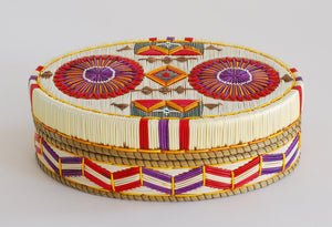 Quill Box with Two Round Rosettes by Marina Recollet