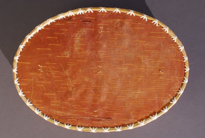 Quill Box with Two American flags and Strawberries by Rose Williams
