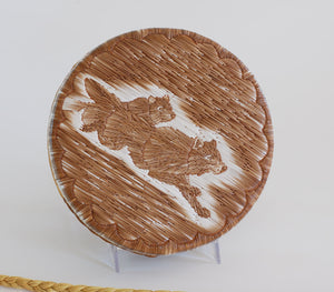Quill Box with Running Wolves by Yvonne Walker Keshick