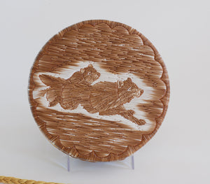 Quill Box with Running Wolves by Yvonne Walker Keshick