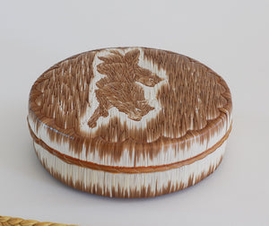 Quill Box with Running Wolves by Yvonne Walker Keshick