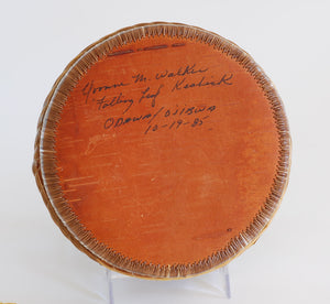 Quill Box with Running Wolves by Yvonne Walker Keshick