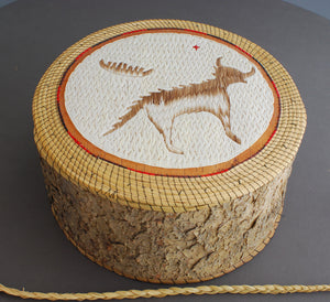 Quill Box with Underwater Panther by Mamie Migwans
