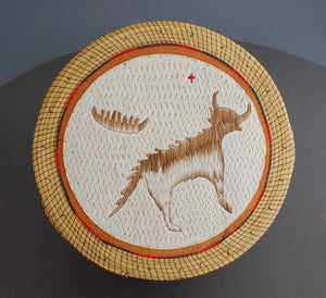 Quill Box with Underwater Panther by Mamie Migwans