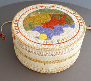 Quill Box with Moose Scene by Delia Beboning
