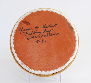 Quill Box with Turtle Swimming Through the Water by Yvonne Walker Keshick