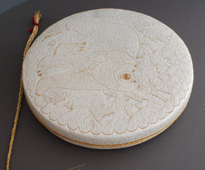 Quill Box with Polar Bear in Arctic Scene by Yvonne Walker Keshick
