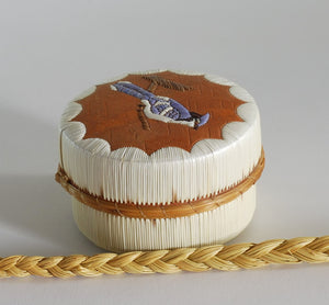 Quill Box with Bluejay by Pauline Worthington