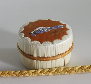 Quill Box with Bluejay by Pauline Worthington