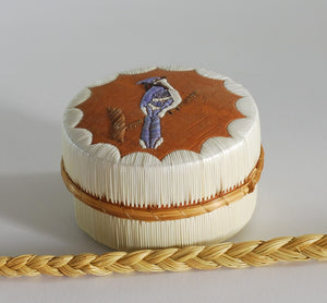 Quill Box with Bluejay by Pauline Worthington