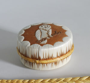 Quill Box with Owl by Pauline Worthington