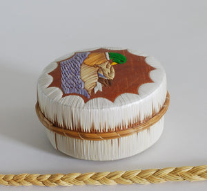 Quill Box with Preening Mallard by Pauline Worthington