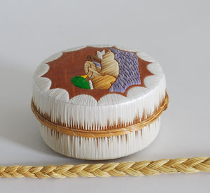 Quill Box with Preening Mallard by Pauline Worthington