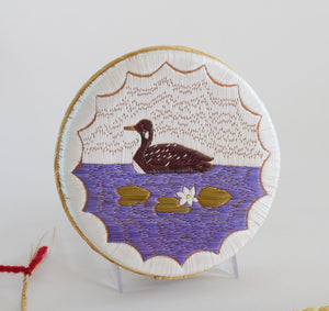 Quill Box with Floating Loon by Penny Worthington