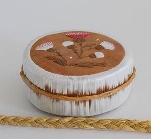 Quill Box with Thistles signed Caffrey