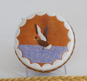 Quill Box with Landing Duck by Pauline Worthington
