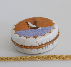 Quill Box with Landing Duck by Pauline Worthington