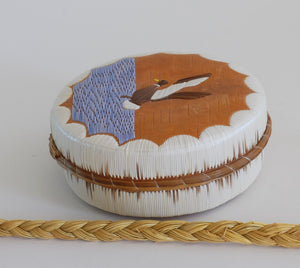 Quill Box with Landing Duck by Pauline Worthington