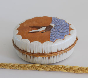 Quill Box with Landing Duck by Pauline Worthington