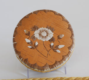 Quill Box with Flower and Buds by Yvonne Walker Keshick