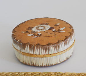 Quill Box with Flower and Buds by Yvonne Walker Keshick