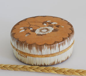 Quill Box with Flower and Buds by Yvonne Walker Keshick
