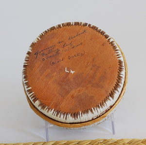 Quill Box with Wood Ducks on Shore by Yvonne Walker Keshick