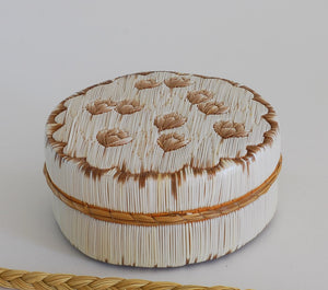 Quill Box with Floating Flowers by Yvonne Walker Keshick