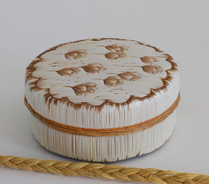 Quill Box with Floating Flowers by Yvonne Walker Keshick