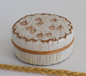Quill Box with Floating Flowers by Yvonne Walker Keshick