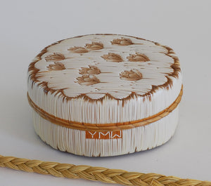 Quill Box with Floating Flowers by Yvonne Walker Keshick