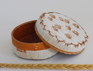 Quill Box with Floating Flowers by Yvonne Walker Keshick