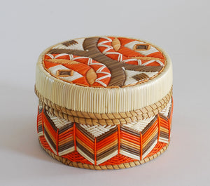 Quill Box with "Micmac" Design by Marina Recollet