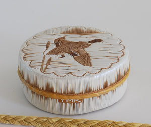 Quill Box with Duck Landing by Yvonne Walker Keshick