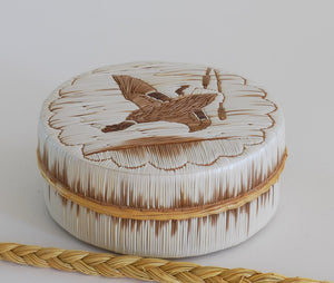 Quill Box with Duck Landing by Yvonne Walker Keshick
