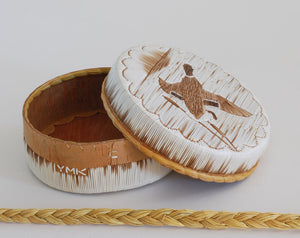 Quill Box with Duck Landing by Yvonne Walker Keshick