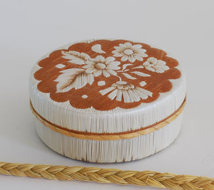 Quill Box with Flowers and Leaves by Yvonne Walker Keshick