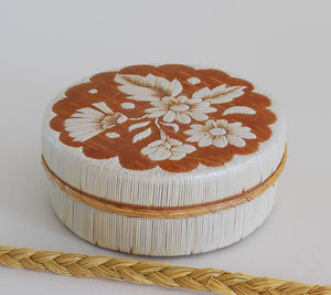 Quill Box with Flowers and Leaves by Yvonne Walker Keshick