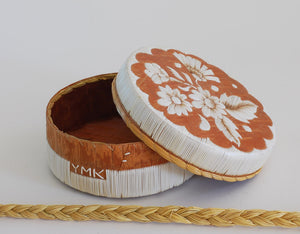Quill Box with Flowers and Leaves by Yvonne Walker Keshick
