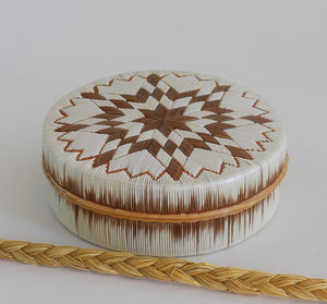 Quill Box "Star Quilt", by Donald Naganashe