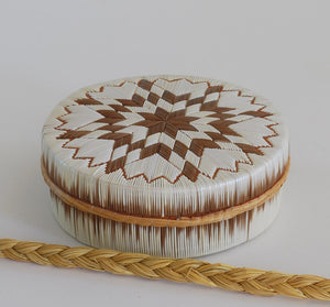 Quill Box "Star Quilt", by Donald Naganashe