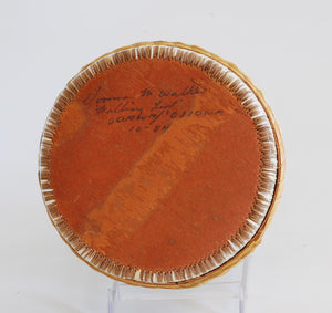 Quill Box by Yvonne Walker Keshick "Bison Wading in Water"