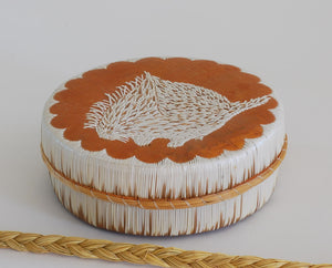 Quill Box with Porcupine by Yvonne Walker Keshick